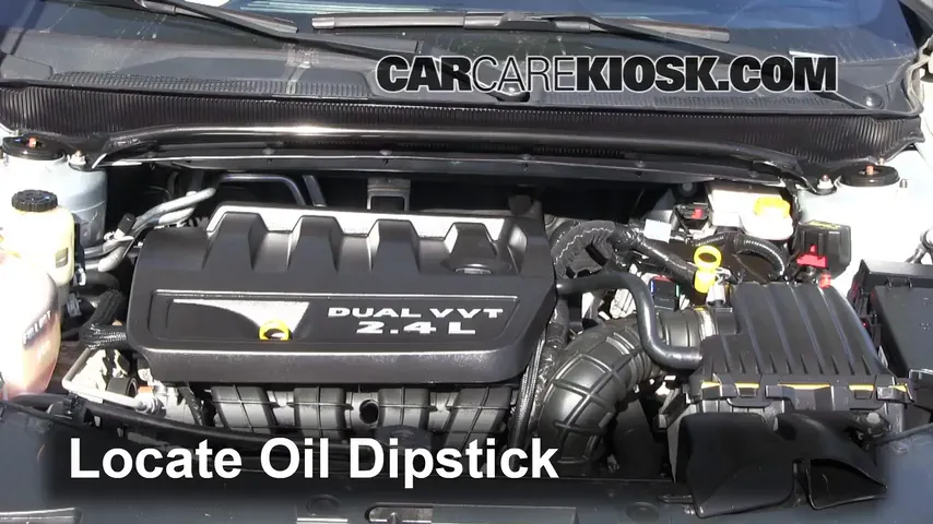 2012 Chrysler 200 LX 2.4L 4 Cyl. Sedan (4 Door) Oil Check Oil Level